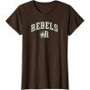 imageStar Wars R2D2 Rebels Letter R Collegiate Sports Team TShirtBrown