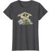 imageStar Wars The Mandalorian Easter Grogu Egg Hunt Winner TShirtDark Heather Grey