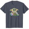 imageStar Wars The Mandalorian Easter Grogu Egg Hunt Winner TShirtHeather Blue