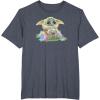 imageStar Wars The Mandalorian Easter Grogu Egg Hunt Winner TShirtHeather Blue