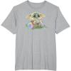 imageStar Wars The Mandalorian Easter Grogu Egg Hunt Winner TShirtHeather Grey