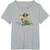 imageStar Wars The Mandalorian Easter Grogu Egg Hunt Winner TShirtHeather Grey