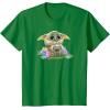 imageStar Wars The Mandalorian Easter Grogu Egg Hunt Winner TShirtKelly Green