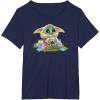 imageStar Wars The Mandalorian Easter Grogu Egg Hunt Winner TShirtNavy Blue