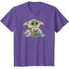 imageStar Wars The Mandalorian Easter Grogu Egg Hunt Winner TShirtPurple Heather