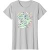 imageStar Wars The Mandalorian Easter Grogu Spring Chibi Cute TShirtSilver Grey