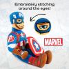 imageStar Wars Young Jedi Adventures Nubs Plush Pillow Buddy  Super Soft Character Pillow  Polyester Microfiber 15 InchesBlue  Captain America