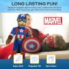 imageStar Wars Young Jedi Adventures Nubs Plush Pillow Buddy  Super Soft Character Pillow  Polyester Microfiber 15 InchesBlue  Captain America