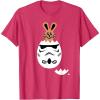 imageStar Wars Chocolate Bunny and Stormtrooper Easter Egg Funny TShirtRed Heather