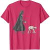 imageStar Wars Darth Vader ATAT Walker Disney TShirtRed Heather