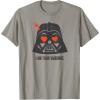 imageStar Wars Darth Vader I Am Your Valentine TShirtSlate Grey
