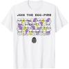 imageStar Wars Easter Join The EggPire Easter Egg Poster TShirtWhite
