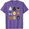 imageStar Wars Original Trilogy Classic Characters Easter Eggs TShirtPurple Heather