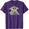 imageStar Wars The Mandalorian Easter Grogu Egg Hunt Winner TShirtPurple