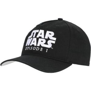 imageBioworld Star Wars Episode I Logo Black Snapback Hat  One Size  Black