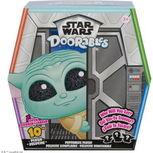 imageJust Play Star Wars Doorables Puffables Plush  Star Wars The Mandalorian 10inch Collectible Plush Featuring Glitter Eyes Styles May Vary Kids Toys for Ages 3 UpThe Mandalorian
