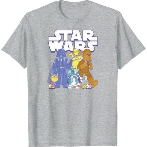 imageStar Wars  Easter Logo TShirtHeather Grey