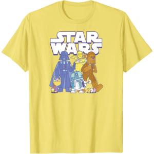 imageStar Wars  Easter Logo TShirtLemon Yellow