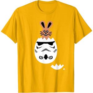 imageStar Wars Chocolate Bunny and Stormtrooper Easter Egg Funny TShirtGolden Yellow