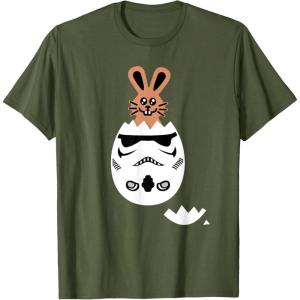 imageStar Wars Chocolate Bunny and Stormtrooper Easter Egg Funny TShirtOlive Green