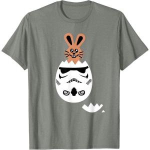 imageStar Wars Chocolate Bunny and Stormtrooper Easter Egg Funny TShirtOlive Heather