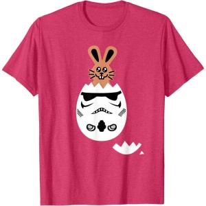 imageStar Wars Chocolate Bunny and Stormtrooper Easter Egg Funny TShirtRed Heather
