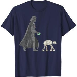 imageStar Wars Darth Vader ATAT Walker Disney TShirtNavy Blue