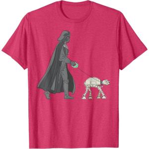 imageStar Wars Darth Vader ATAT Walker Disney TShirtRed Heather