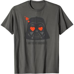 imageStar Wars Darth Vader I Am Your Valentine TShirtAsphalt Grey