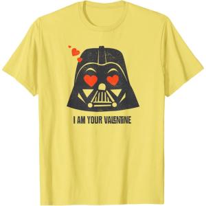 imageStar Wars Darth Vader I Am Your Valentine TShirtLemon Yellow