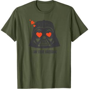 imageStar Wars Darth Vader I Am Your Valentine TShirtOlive Green