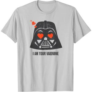 imageStar Wars Darth Vader I Am Your Valentine TShirtSilver Grey