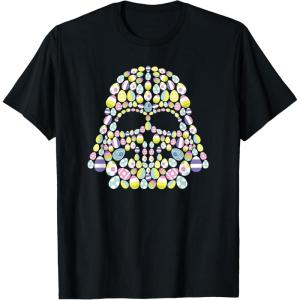 imageStar Wars Easter Egg Fill Darth Vader Mask and Helmet TShirtBlack