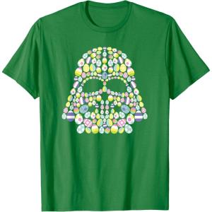imageStar Wars Easter Egg Fill Darth Vader Mask and Helmet TShirtKelly Green