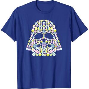 imageStar Wars Easter Egg Fill Darth Vader Mask and Helmet TShirtRoyal Blue