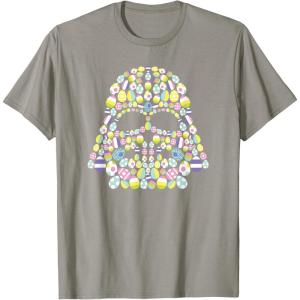 imageStar Wars Easter Egg Fill Darth Vader Mask and Helmet TShirtSlate Grey