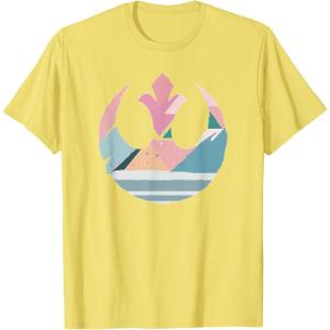 imageStar Wars Easter Rebel Alliance Pastel Geometric Fill V1 TShirtLemon Yellow