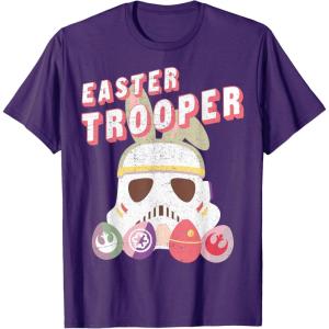 imageStar Wars Easter Storm Trooper With Logo Eggs TShirtPurple
