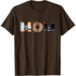 imageStar Wars Luke Yoda Darth Vader Mom Mothers Day Birthday TShirtBrown