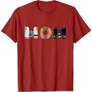 imageStar Wars Luke Yoda Darth Vader Mom Mothers Day Birthday TShirtCranberry Red