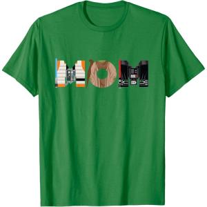 imageStar Wars Luke Yoda Darth Vader Mom Mothers Day Birthday TShirtKelly Green