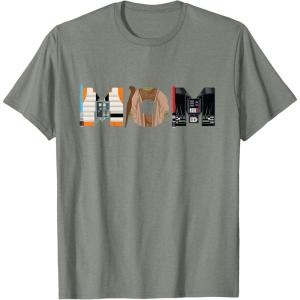 imageStar Wars Luke Yoda Darth Vader Mom Mothers Day Birthday TShirtOlive Heather