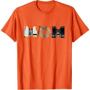 imageStar Wars Luke Yoda Darth Vader Mom Mothers Day Birthday TShirtOrange