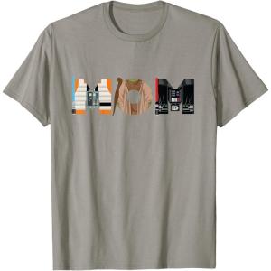 imageStar Wars Luke Yoda Darth Vader Mom Mothers Day Birthday TShirtSlate Grey