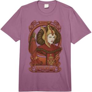 imageStar Wars Padme Amidala Queen Portrait Comfort Colors Adult Heavyweight TshirtPlum
