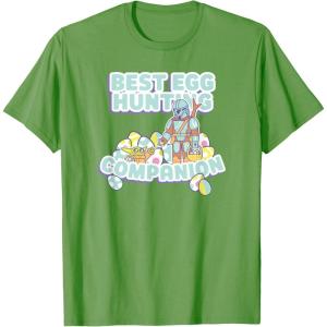 imageStar Wars The Mandalorian And Grogu Easter Egg Hunting TShirtGrass Green