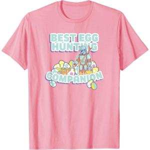 imageStar Wars The Mandalorian And Grogu Easter Egg Hunting TShirtPink