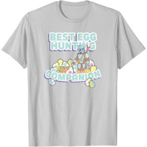 imageStar Wars The Mandalorian And Grogu Easter Egg Hunting TShirtSilver Grey