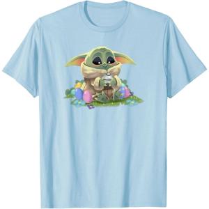 imageStar Wars The Mandalorian Easter Grogu Egg Hunt Winner TShirtBaby Blue