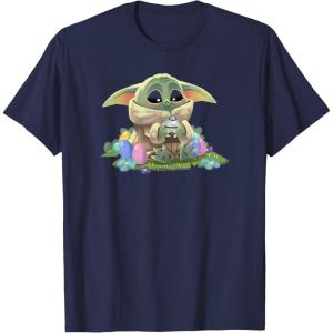 imageStar Wars The Mandalorian Easter Grogu Egg Hunt Winner TShirtNavy Blue